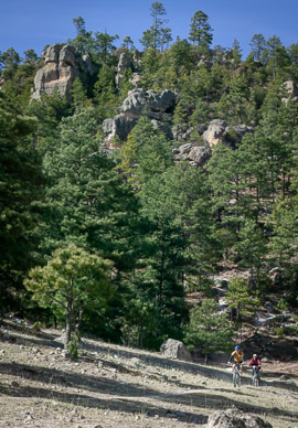 Biking in the Sierra Tarahumara