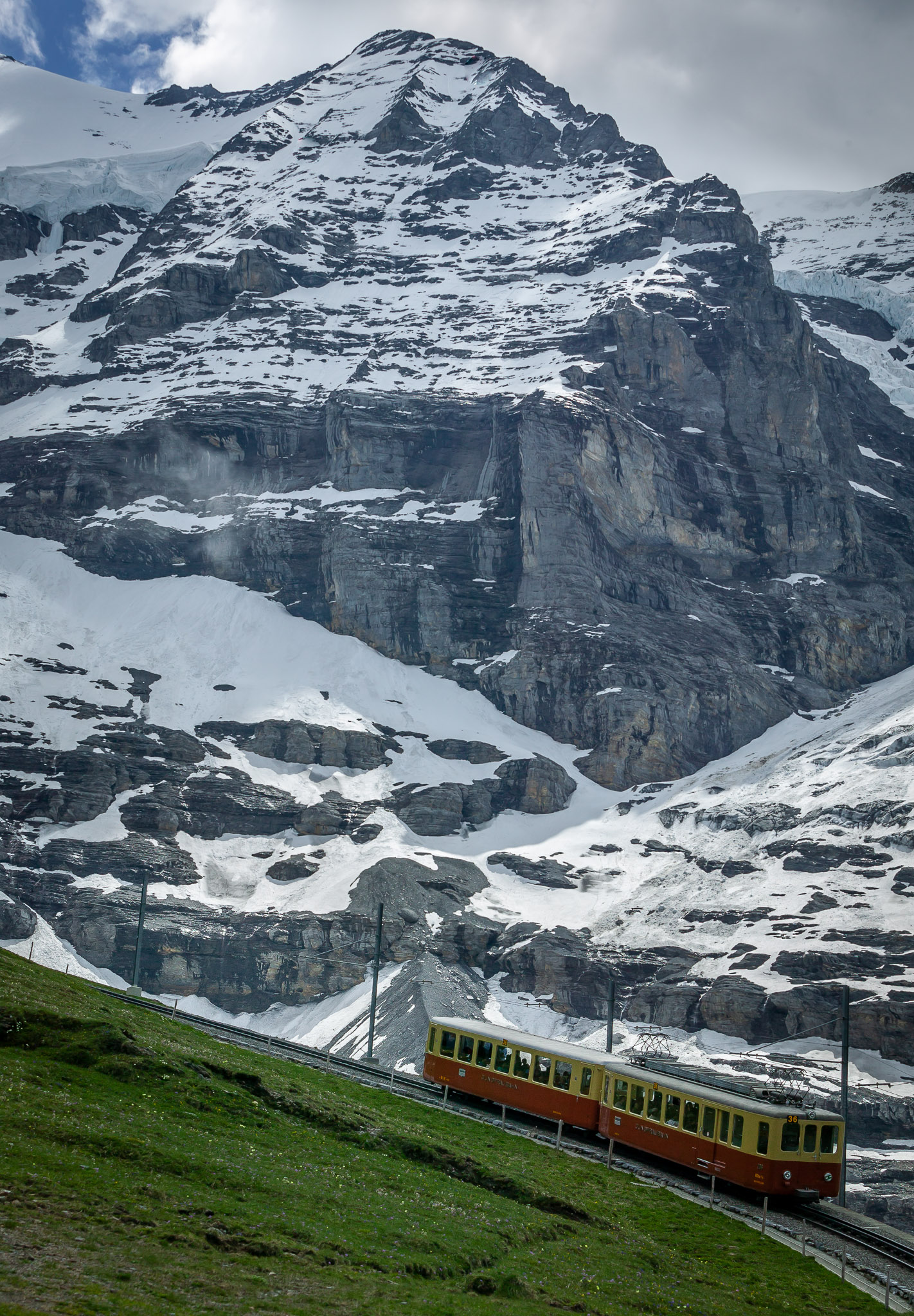 Cog railway up into the Eiger and then onto the Jungfraujoch