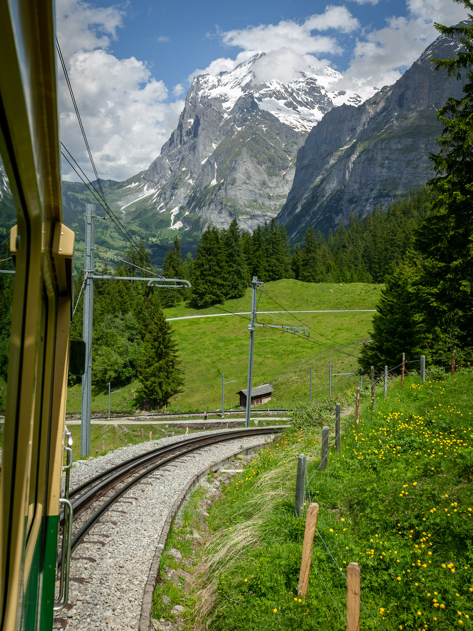 Cog train from Grindelwald to Kleine Scheidegg