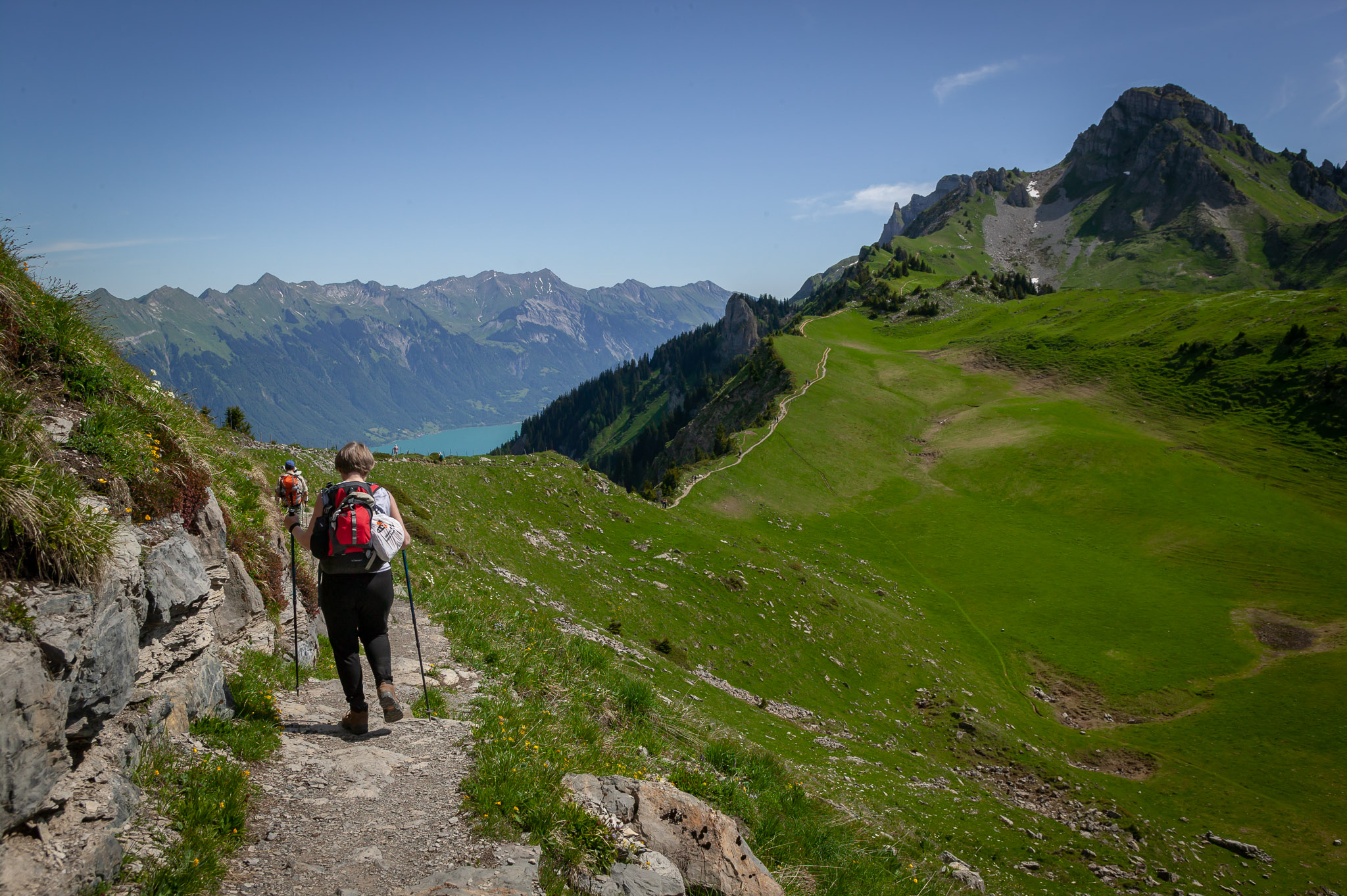 View along Schynige Platte-First-Grindelwald hike