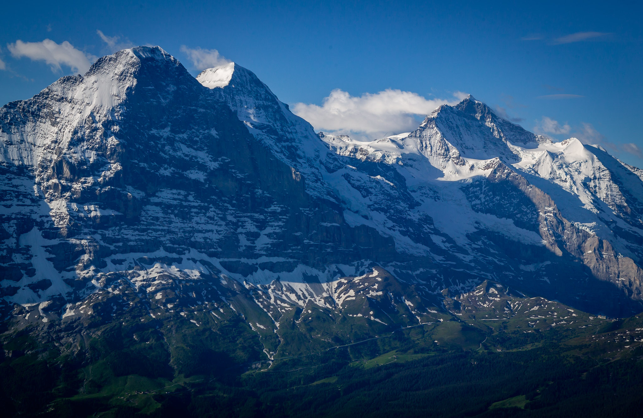 The Eiger, Monk & Jungfrau in morning light