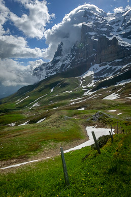 View beneath the Eiger, Mönch & Jungfrau