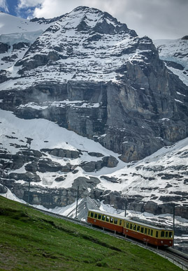 Cog railway up into the Eiger and then onto the Jungfraujoch
