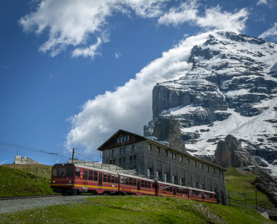 Cog railway up into the Eiger and then onto the Jungfraujoch