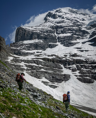 Hiking below the Eiger