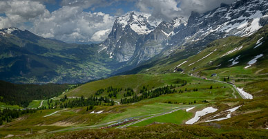 View beneath the Eiger, Mönch & Jungfrau