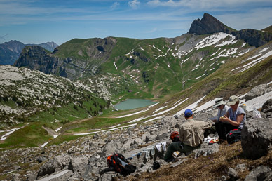 View along Schynige Platte-First-Grindelwald hike
