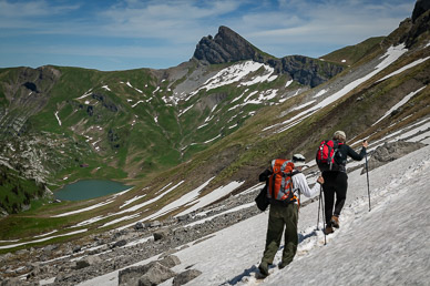 View along Schynige Platte-First-Grindelwald hike