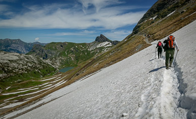 View along Schynige Platte-First-Grindelwald hike