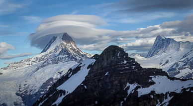 Clouds over Wetterhorn & Schreckhorn
