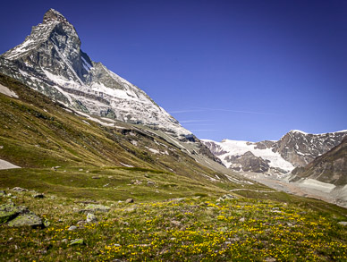 View along hike from Schwarzsee to Stafel