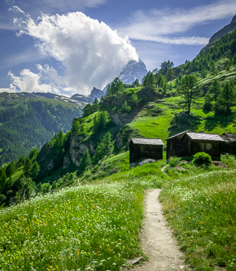 Hike from Zmutt to Zermatt