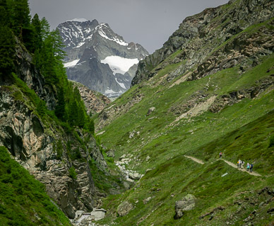 Climb from Edelweiss to Trift