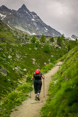 Climb from Edelweiss to Trift