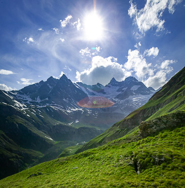 Sun over Trift Valley