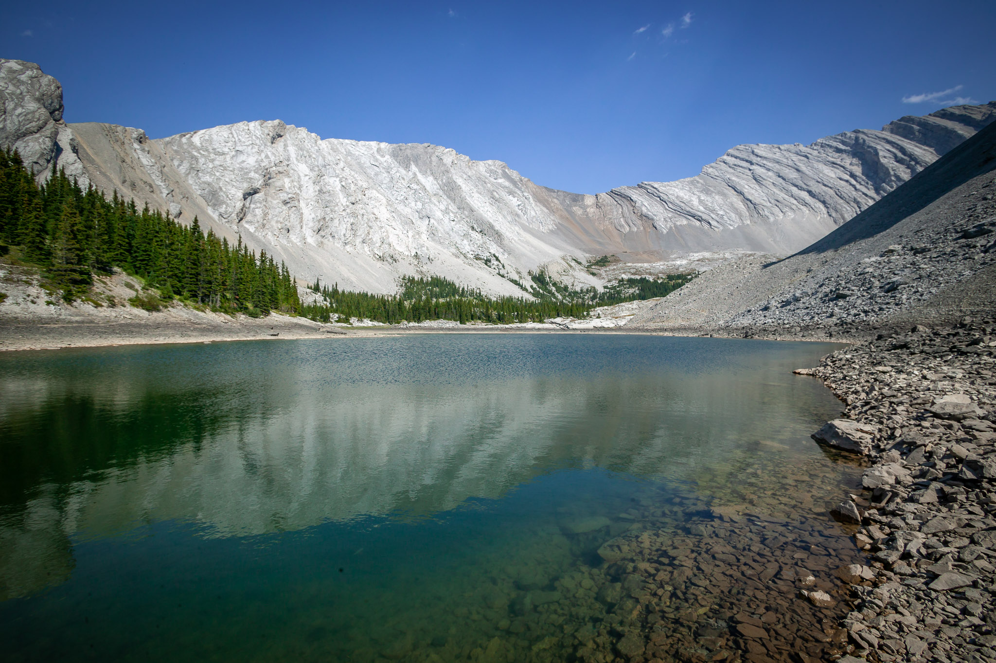 View from lower Pickle Jar Lake up into drainage