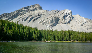 Highwood Range above one of the middle Pickle Jar Lakes Alberta