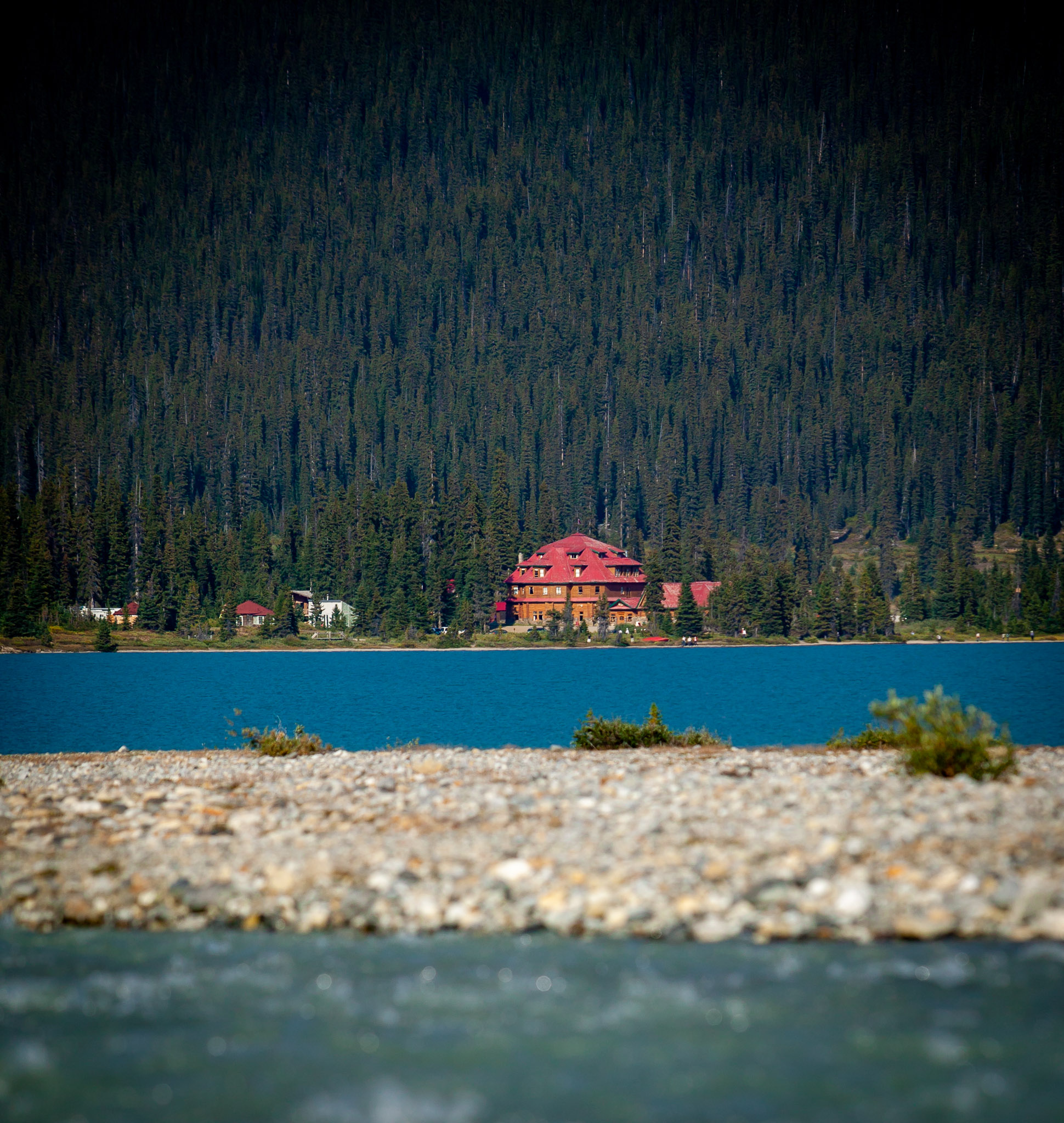 View back to Num-Ti-Jah Lodge