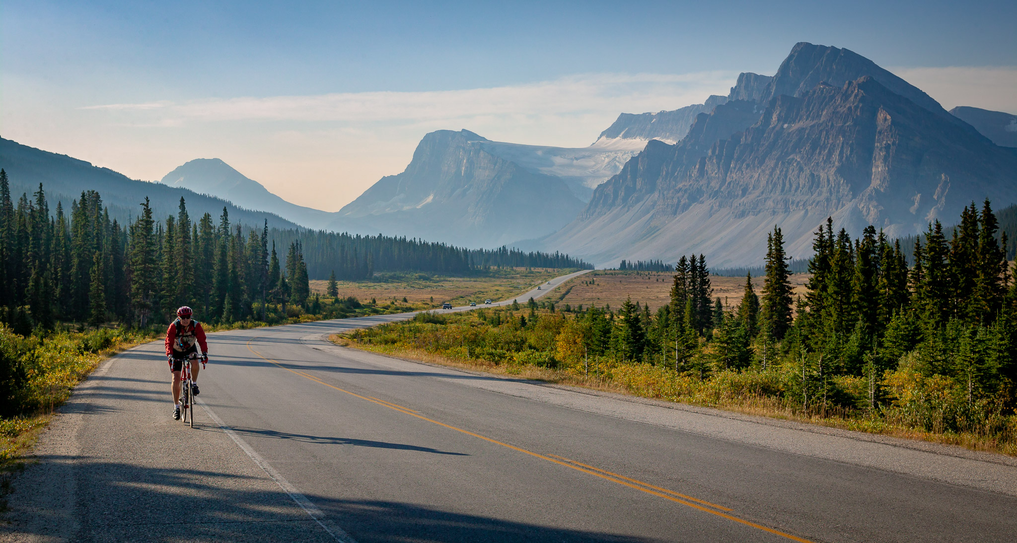 Leaving Bow Lake