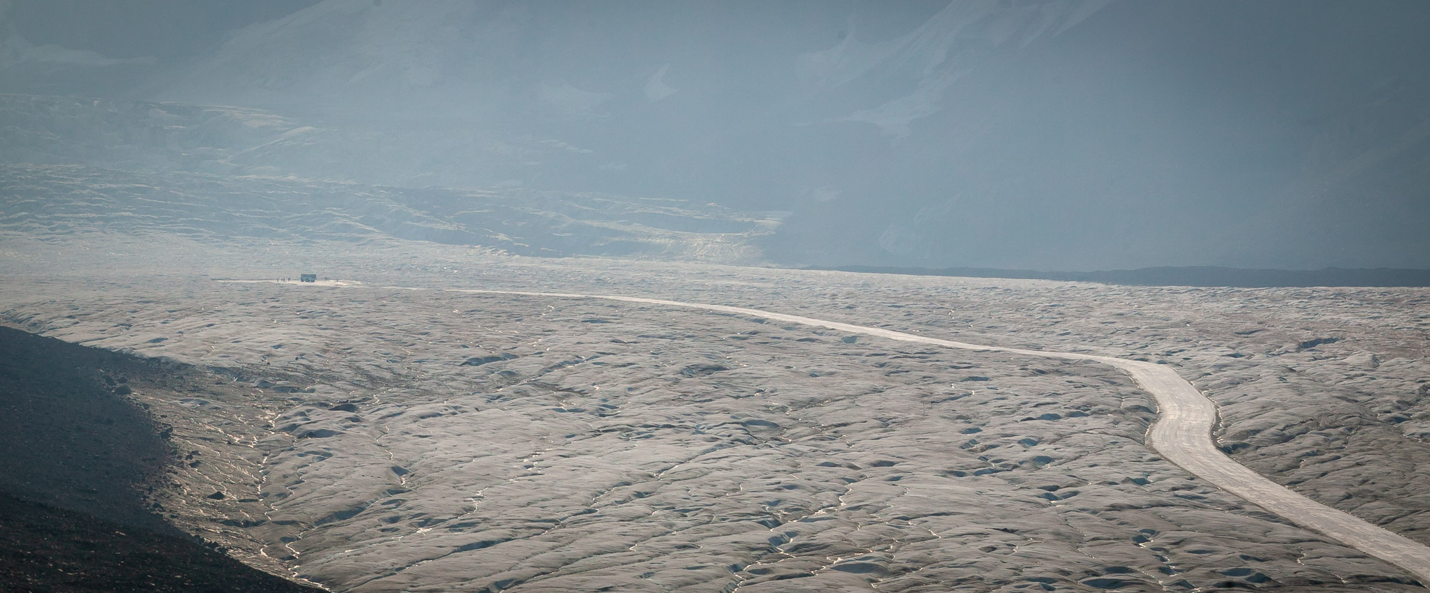 Tour out onto Columbia Icefields