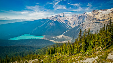 Emerald Lake from Burgess Shale Highline Trail