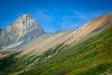 Burgess Shale restricted area atr top right (oldest fossils in North America)