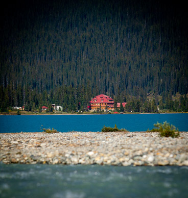 View back to Num-Ti-Jah Lodge