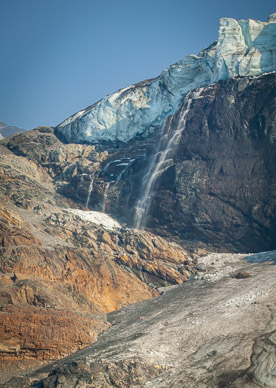 Ice fall onto Columbia Icefield