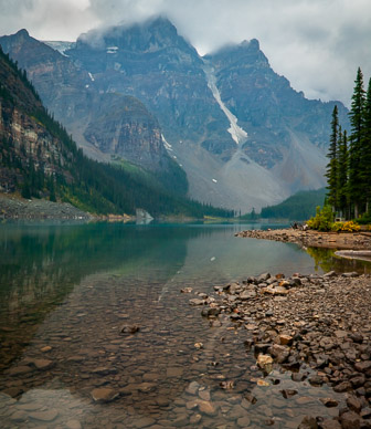 Early morning at Moraine Lake