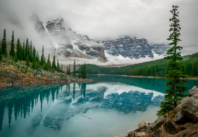 Clearning storm at Moraine Lake