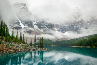 Clearning storm at Moraine Lake