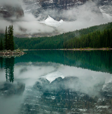 Clearning storm at Moraine Lake