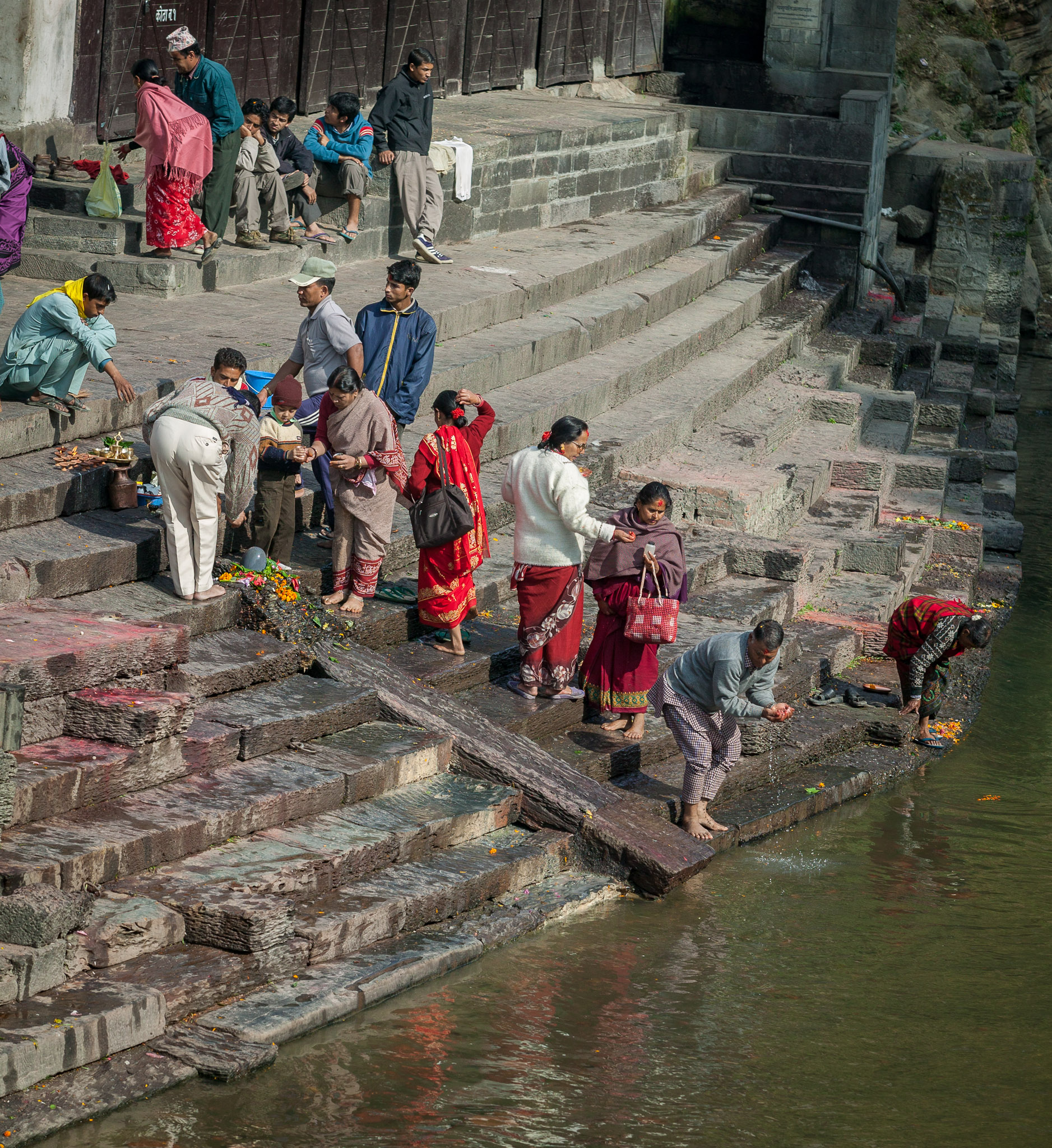 Cremation ceremony at Pashupatinath Temple