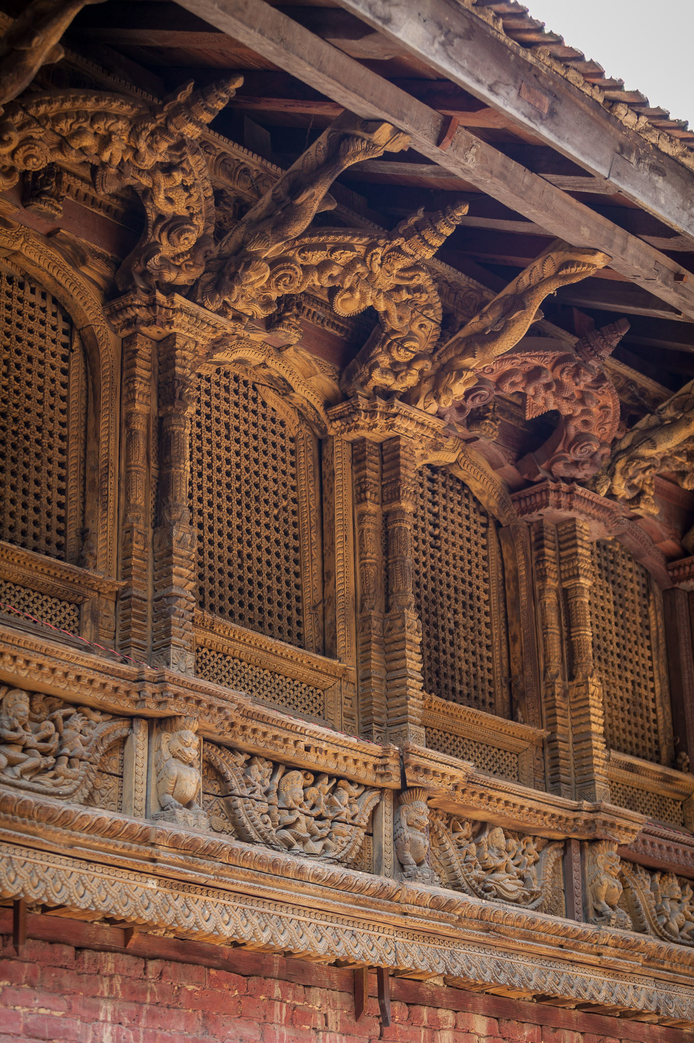 Wooden building in Bhaktapur
