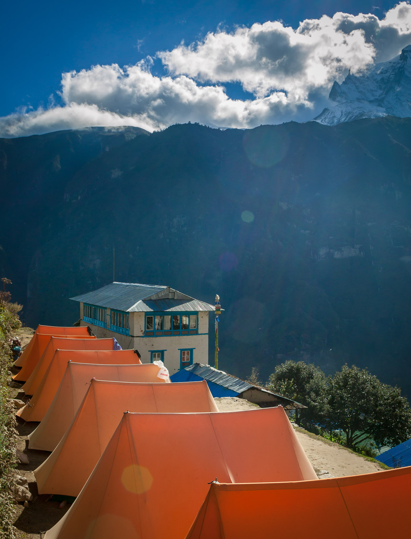 Another trekking group's camp