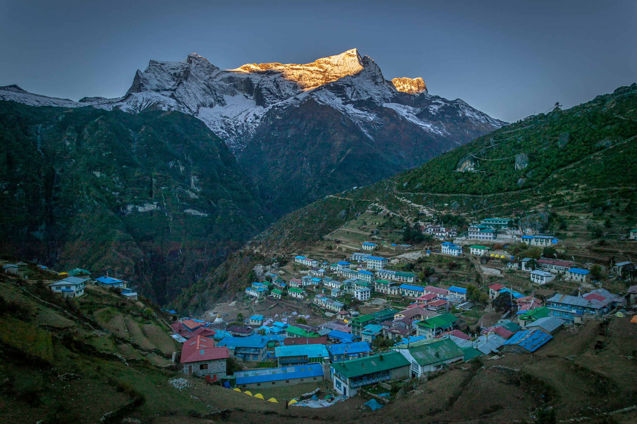 Evening in Namche