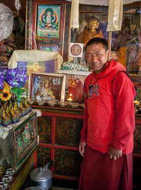 Monk friend of Kami's at Thamo Monastery