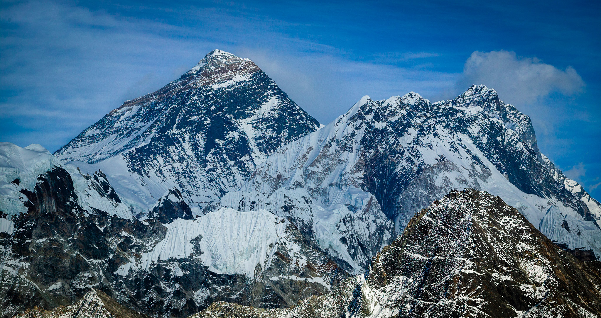 Everest, Lhotse & Nuptse as seen from Gokyo Ri