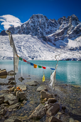 Prayer flags at Gokyo Lake, Everest/Khumbu Region, Nepal