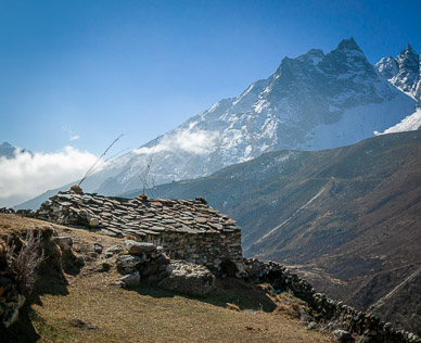 Summer shepherd's hut
