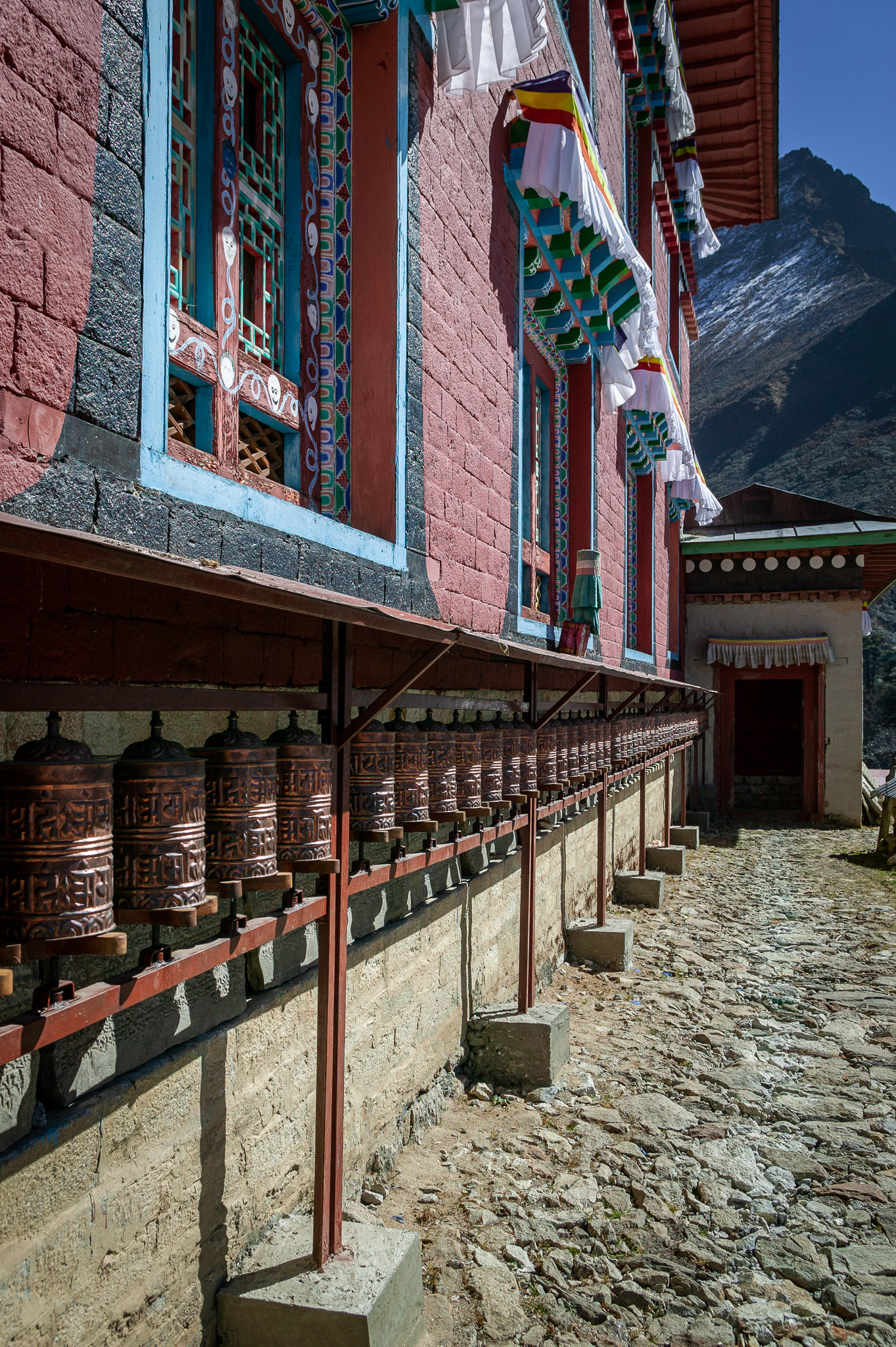 Tengboche Monastery prayer wheels