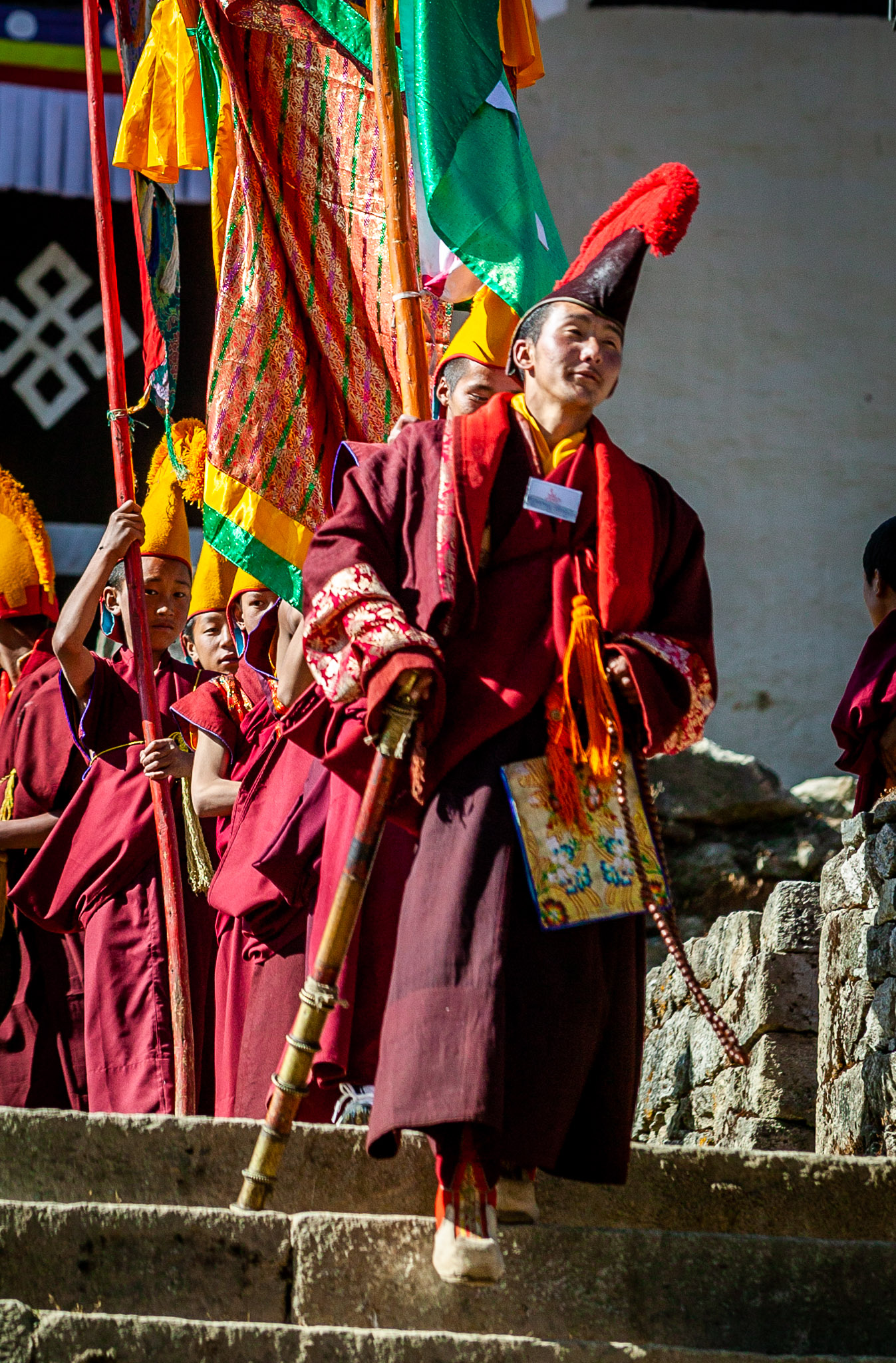 Festival's Blessing Ceremony begins with procession out of monastery