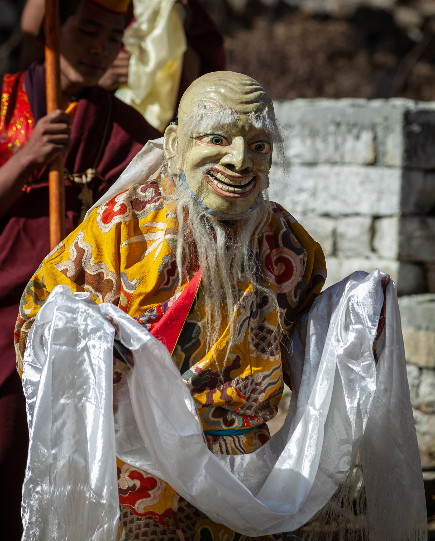 Festival's Blessing Ceremony begins with procession out of monastery