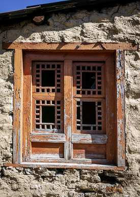 Tengboche Monastery dormitory window