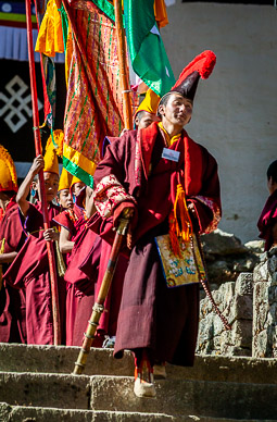 Festival's Blessing Ceremony begins with procession out of monastery