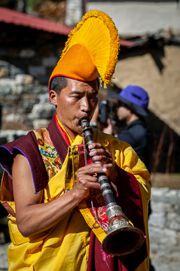 Festival's Blessing Ceremony begins with procession out of monastery