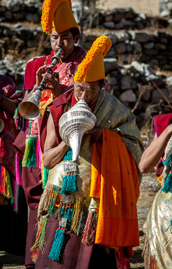 Festival's Blessing Ceremony begins with procession out of monastery