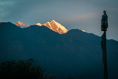 Last dawn in Evervest region